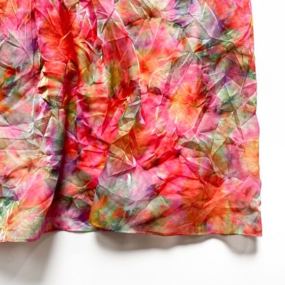 Ramy Brook Sierra Crinkled Strapless Maxi Gown Pink Multi Size 12 NEW NWT - Picture 5 of 12